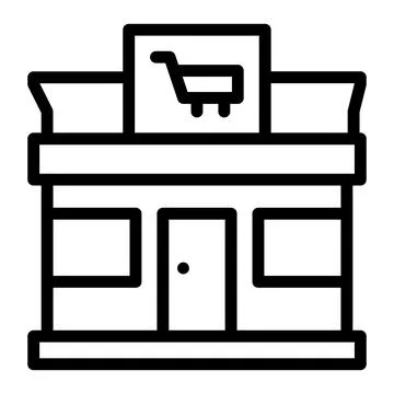 Store Vector Icon Design Illustration Stock Illustration