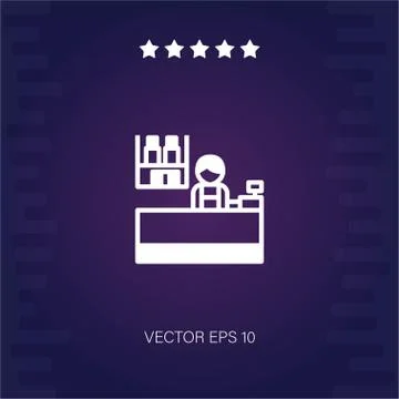 Store vector icon Stock Illustration