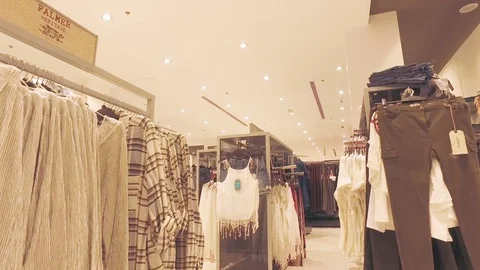 In the store of women's goods. Stock Footage 77493667