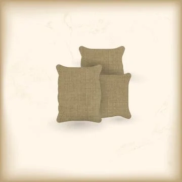 Stored textile sacks Stock Illustration