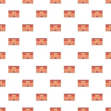 Storefront building pattern for retail business background Stock Illustration