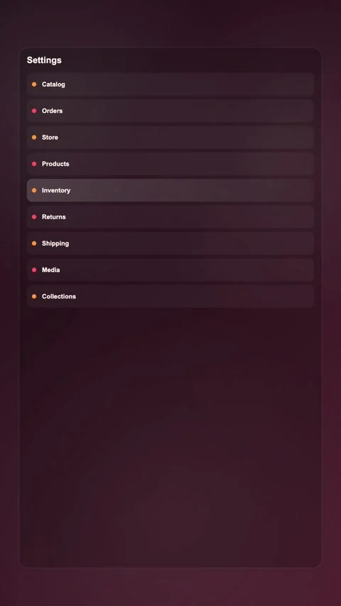 Storefront Content Manager Modern Gradient SaaS Interface Vertical Animation Stock Footage 345154806