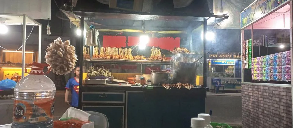 Storefront satay Stock Photos
