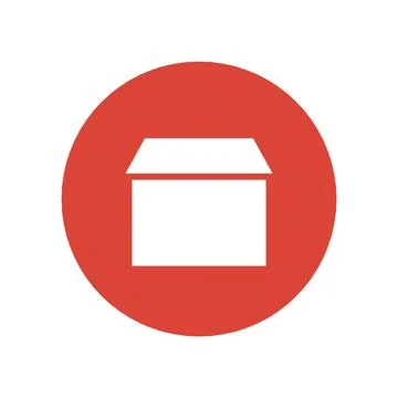 Storefront Shop Icon Color Circle Button Business Finance Symbol Vector Stock Illustration