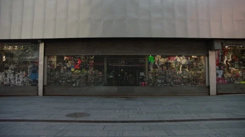 Storefront Shutdown In Midtown Manhattan Stock Footage 127394378