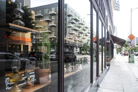 Storefront window Stock Photos