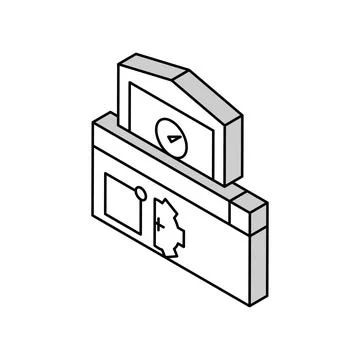 Storehouse logistics process isometric icon vector illustration Stock Illustration