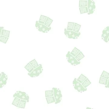 Stories nostalgia glyph seamless pattern sign Stock Illustration