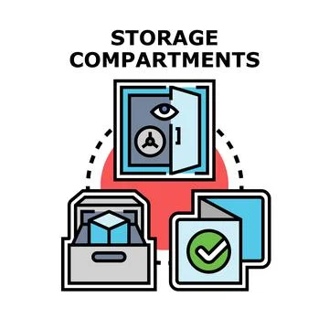 Storing valuable assets and important documents concept 스톡 일러스트