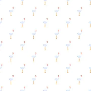 Stork carrying baby seamless pattern repeat background イラスト素材