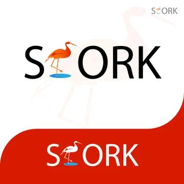 STORK LOGO 2 Stock-Illustration