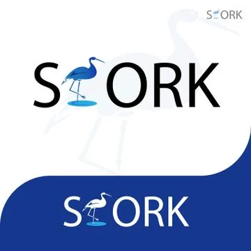 STORK LOGO 4 Stock Illustration