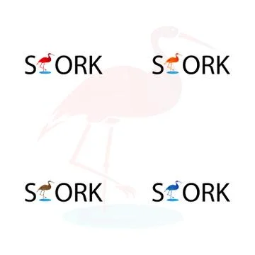 STORK LOGO 6 Stock Illustration