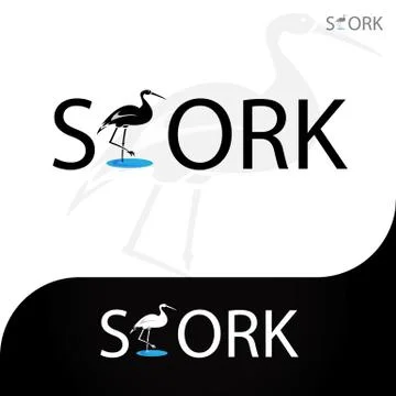 STORK LOGO Stock Illustration
