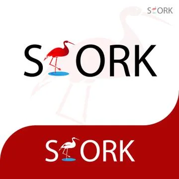 STORK LOGO Stock Illustration