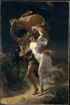 The Storm 1880 Pierre-Auguste Cot French When Cot exhibited this painting a.. Stockillustratie