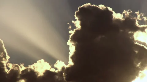 Storm after sunset HD Video stock 27821732