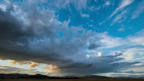 Storm and clouds timelapse Stock Footage 276092451