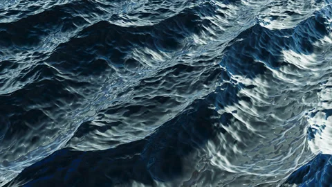 Storm and huge dangerous waves of the ocean or sea Stock Footage 231676649
