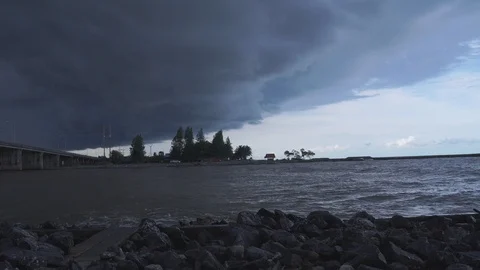 Storm and raining Stock Footage 101668150