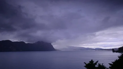 Storm and thunderstorm. Stock Footage 110789942