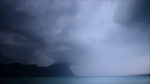 Storm and thunderstorm. Stock Footage 111069251