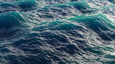Storm and waves in the ocean or sea are huge and dangerous Stock Footage 232226359