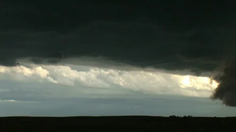 Storm Appears over Landscape Vidéo 503340