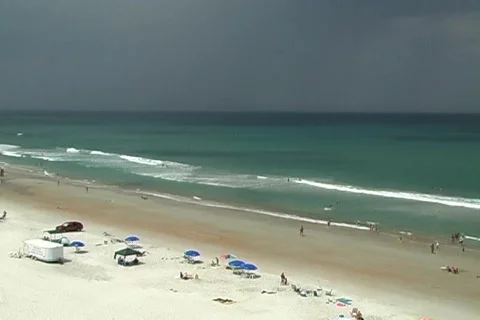Storm Approaching a Beach Video stock 158141
