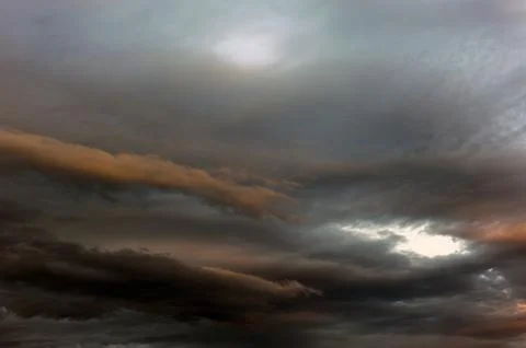 Storm approaching - dramatic sky. 库存照片