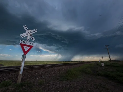 Storm Approaching Stock Footage 94881047