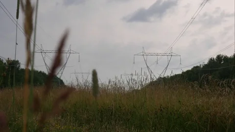 Storm Approaching Grassy Field Timelapse 스톡 동영상 78690942