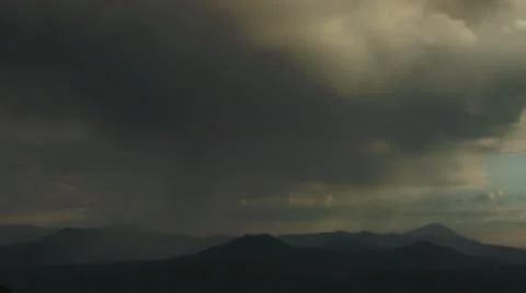 Storm Approaching in Mountains Video stock 8991153