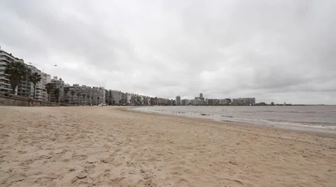 Storm arising over Montevideo 스톡 동영상 41243282
