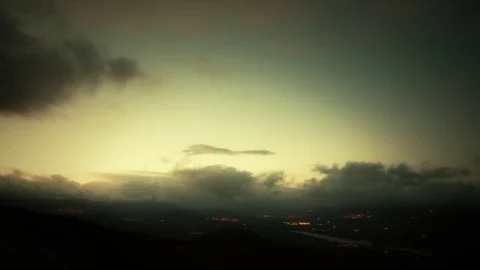 The storm arrives, dark clouds, sunset Video stock 82904204
