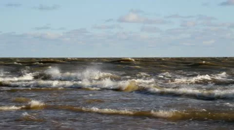 Storm at the Baltic sea. Stockbeeldmateriaal 12581311