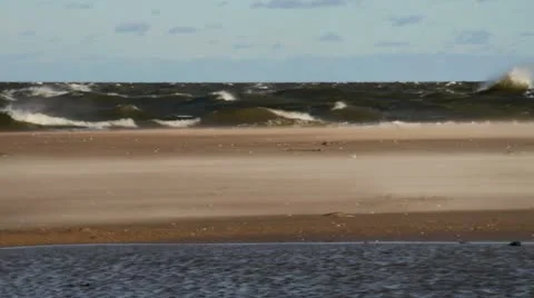 Storm at the Baltic sea. Stockbeeldmateriaal 12581404