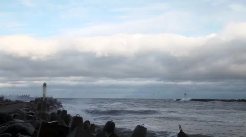 Storm in Baltic sea. Stock-Footage 45000651