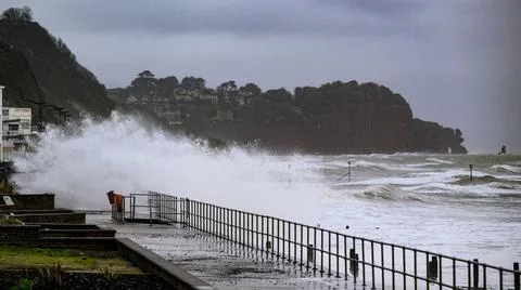  Storm Bert hits Devon, Exeter, UK - 23 Nov 2024 NEWS - Storm Bert hits th... Stock Photos