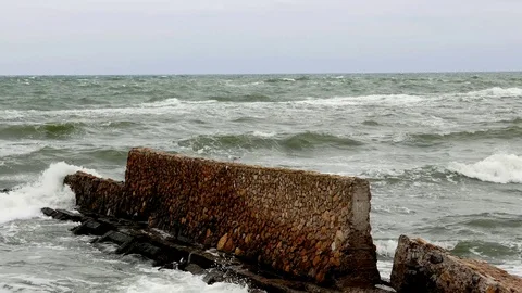 Storm At The Black Sea Stock Footage 70401924