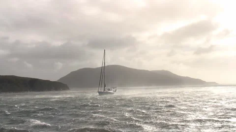 Storm at Cape Horn Stock Footage 5488026