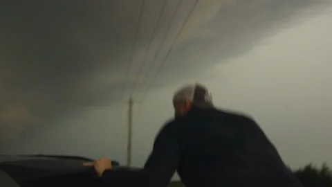 Storm Chaser Documents Severe Weather Stock Footage 102949652