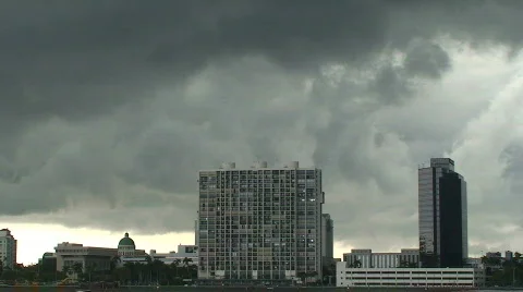 Storm City Stock Footage 490655
