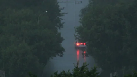 Storm in city Stock Footage 40404557