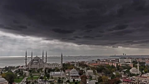 Storm on the City Stock Footage