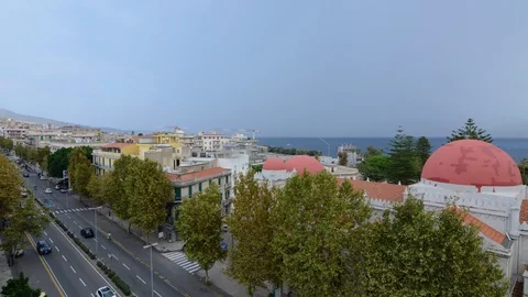 Storm in the city harbor Stock Footage 95286486