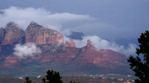 Storm Clears Out Stock Footage 54707785