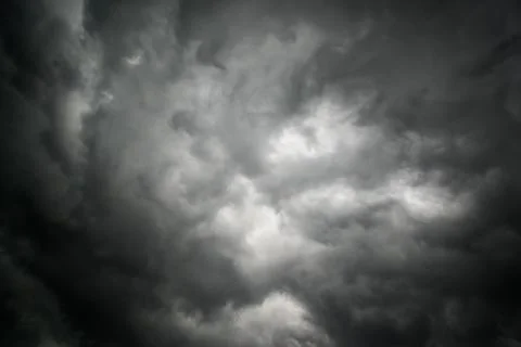 Storm cloud background during raining Stock Photos