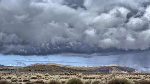 Storm Cloud build up Desert Landscape 4k Time Lapse Footage Stock Footage 108345032