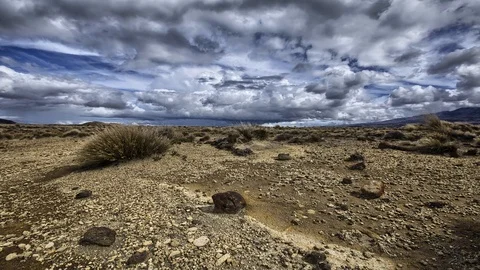 Storm Cloud Build Up Desert Landscape 4k Time Lapse Footage Stock Footage 108345033